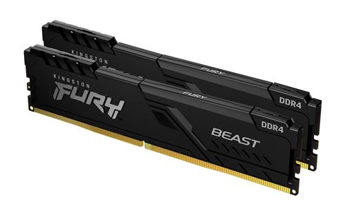 Barrette mémoire RAM Kingston FURY Beast 16 Go (Kit de 2 x 8 Go) DDR4 3600 MHz CL17
