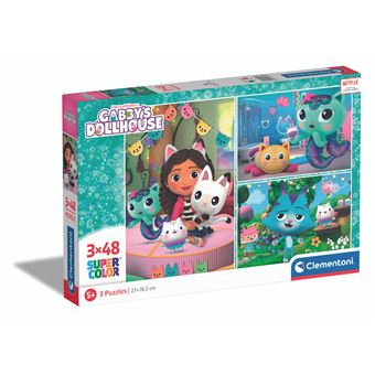 Puzzle 3 x 48 pièces Clementoni Gabby's Dollhouse - Puzzle - Achat ...