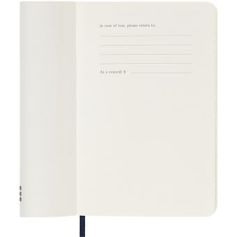 Agenda civil semainier Moleskine Format de poche Bleu Saphir