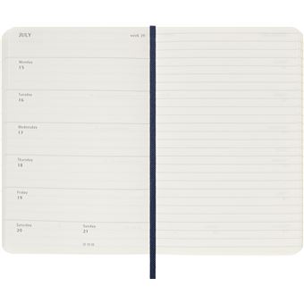 Agenda civil semainier Moleskine Format de poche Bleu Saphir