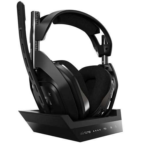 Micro-casque Astro A50 Noir + Station d'accueil pour PS4