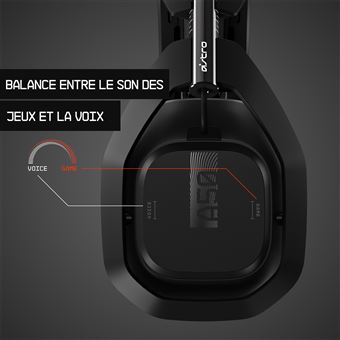 Micro-casque Astro A50 Noir + Station d'accueil pour PS4