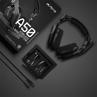 Micro-casque Astro A50 Noir + Station d'accueil pour PS4