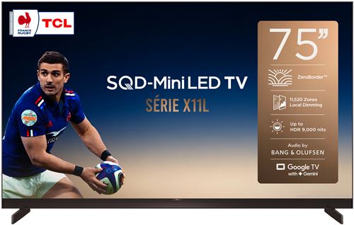 TV LED Tcl SQD Mini LED 75X11L 189 cm 2026 - vue 2