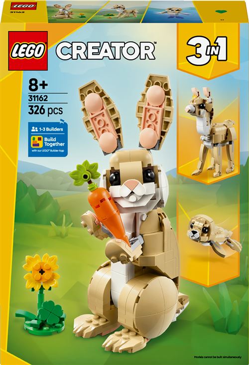 LEGO Creator 3-en-1 L'adorable lapin 31162 - vue 6