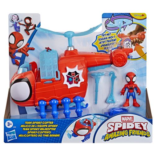 Spidey And His Amazing Friends Multicolore Figurine Team Spidey Copter
