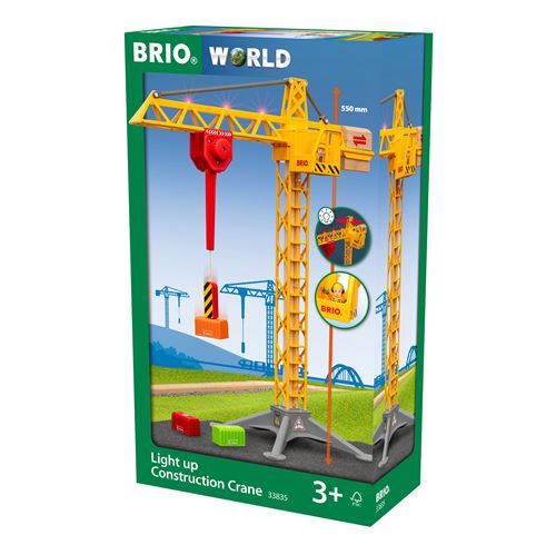 Grue de construction lumineuse Brio World
