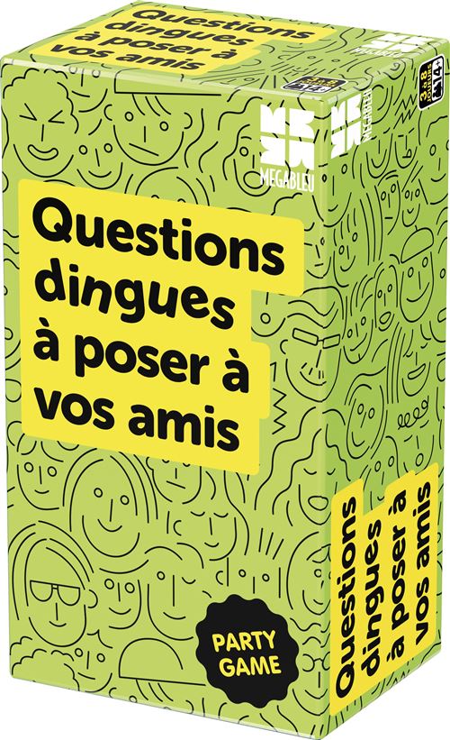 Questions dingues à poser à vos amis Jeu d'ambiance MEGABLEU Dès - vue 1