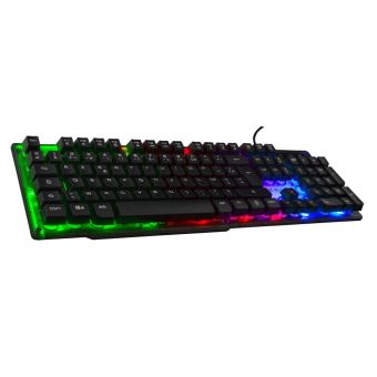 Clavier Gaming filaire rétroéclairé The G-Lab Neon Noir