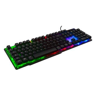 Clavier Gaming filaire rétroéclairé The G-Lab Neon Noir