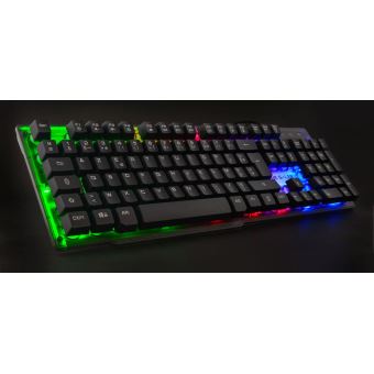 Clavier Gaming filaire rétroéclairé The G-Lab Neon Noir