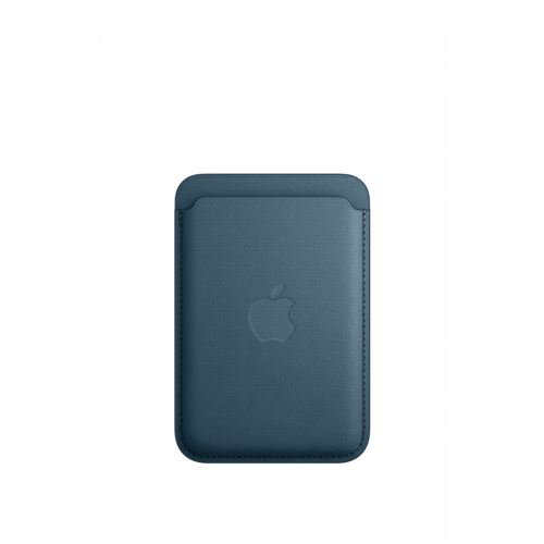 Porte-cartes en tissage fin pour iPhone avec MagSafe Bleu Pacifique