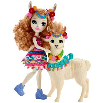 Coffret mini poupée Enchantimals Lluella lama et Fleecy