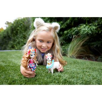 Coffret mini poupée Enchantimals Lluella lama et Fleecy