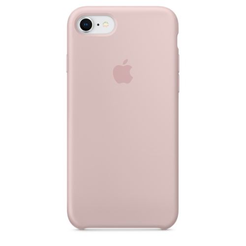 Coque en silicone Apple Rose des sables pour iPhone 7, 8 et SE