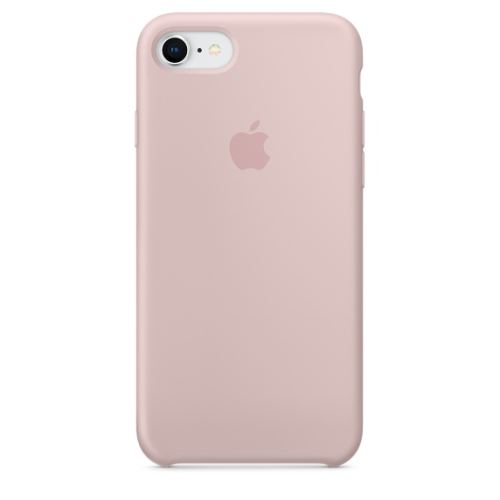 Coque en silicone Apple Rose des sables pour iPhone SE 2022 / 2020 et 8 / 7