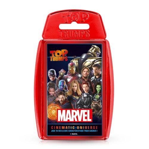 Jeu de cartes top trumps marvel cinematic universe