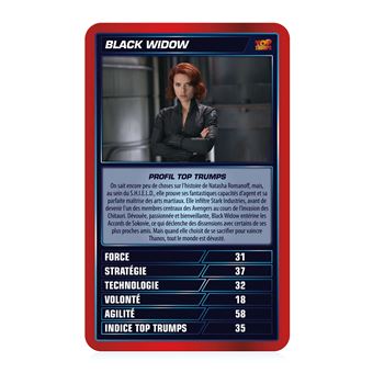 Jeu de cartes Top Trumps Marvel Cinematic universe