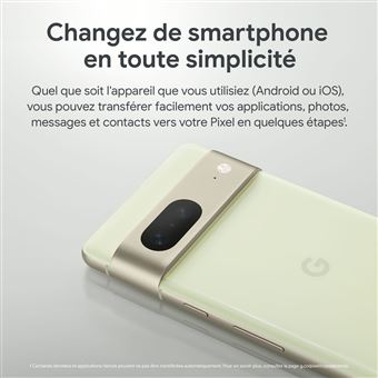 Smartphone Google Pixel 7 6.3" 5G Double SIM 128 Go Neige