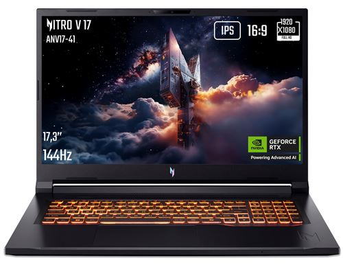 Nitro V 17 AI ANV17 41 R0N0 17 3 Full HD 144 Hz AMD Ryzen 7 RAM SSD Nvidia GeForce RTX 5060