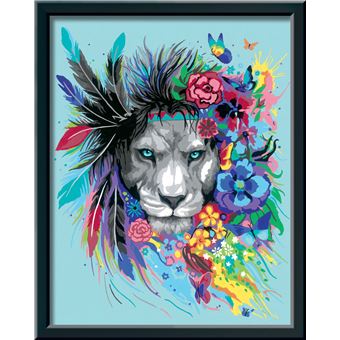 Peinture Ravensburger CreArt Grand Colorful Lion