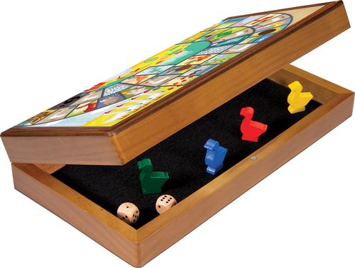 Jeu de l’oie en bois Asmodee Rabattable