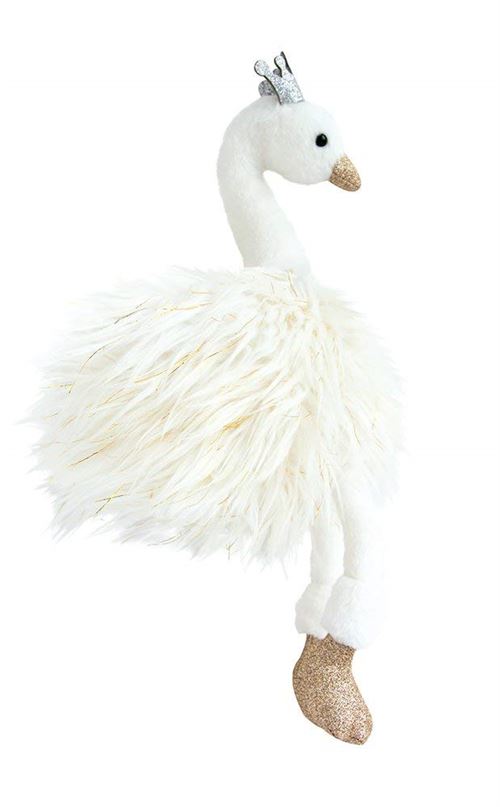 Peluche Histoire d'Ours Cygne 30 cm Blanc