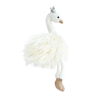 peluche cygne rose