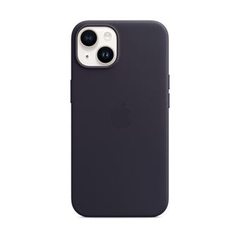 Apple - Coque de protection pour téléphone portable - compatibilité avec MagSafe - cuir - encre - pour iPhone 14