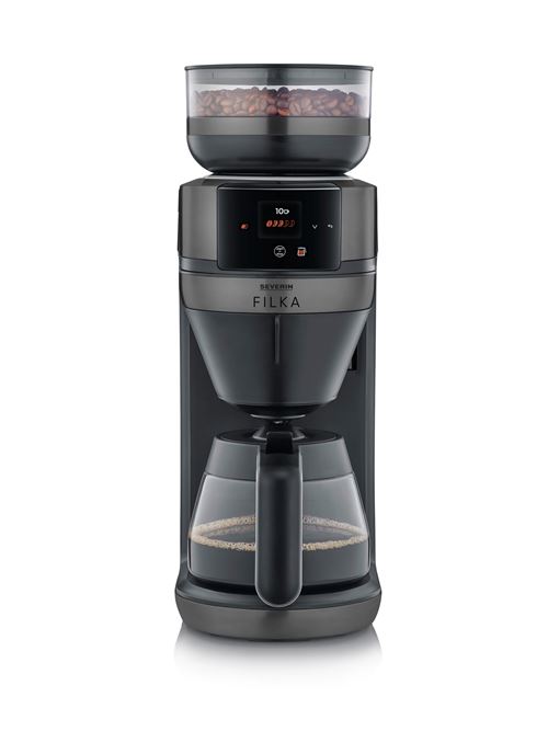Severin Machine à café Filtre Automatique Séverin Filka 2.0 Ka 4854 Noir Inox