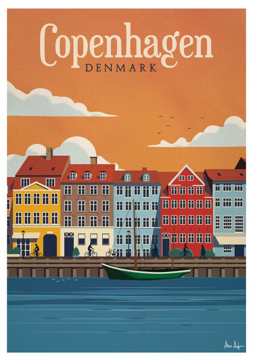 Affiche Sergeant Paper Copenhagen 30x42 cm Edition limitée signée