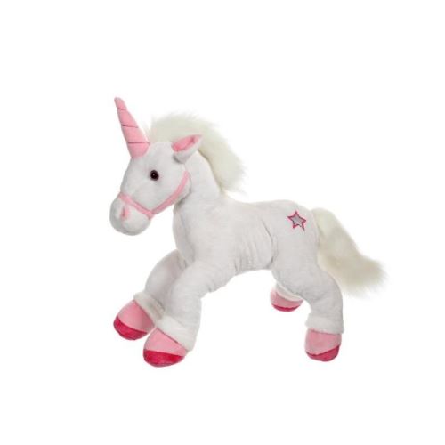 Peluche licorne féerique Rose Gipsy 42 cm