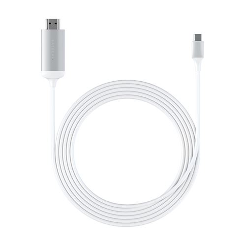 Adaptateur Satechi Câble USB Type C vers HDMI 4K 1.8M Argent