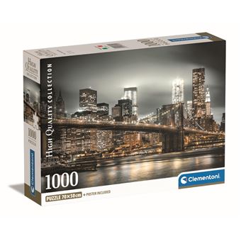 Puzzle Compact 1000 pièces Clementoni New York Skyline