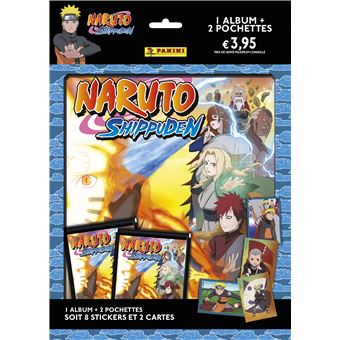 Jeu de cartes Panini Naruto Shipuden Album 2 pochettes