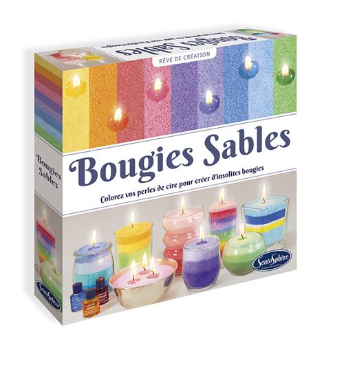 Jeu Créatif SentoSphère Bougies Sables – Cire Sous Forme de Sable