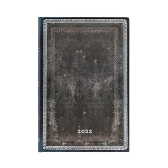 Agenda Rigide Paperblanks 2022 Acier Nuit Mini 9,5 × 14 cm