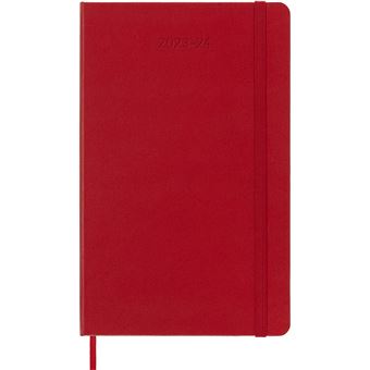 Agenda civil semainier Moleskine Horizontal Grand Format Rouge