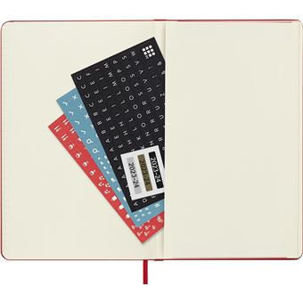 Agenda civil semainier Moleskine Horizontal Grand Format Rouge