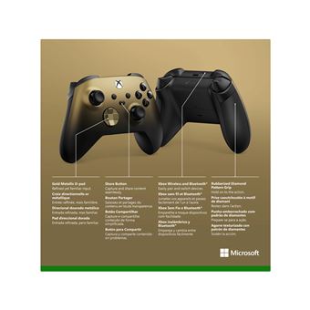 Manette sans fil Microsoft Xbox Édition Spéciale Gold Shadow