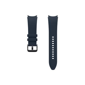 Bracelet hybride en cuir pour Samsung Galaxy Watch Series 130 mm M/L Bleu Marine