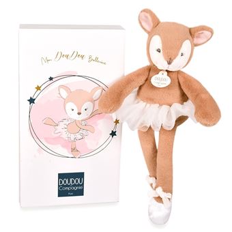 Doudou Ballerine Doudou et Compagnie Faon Marron