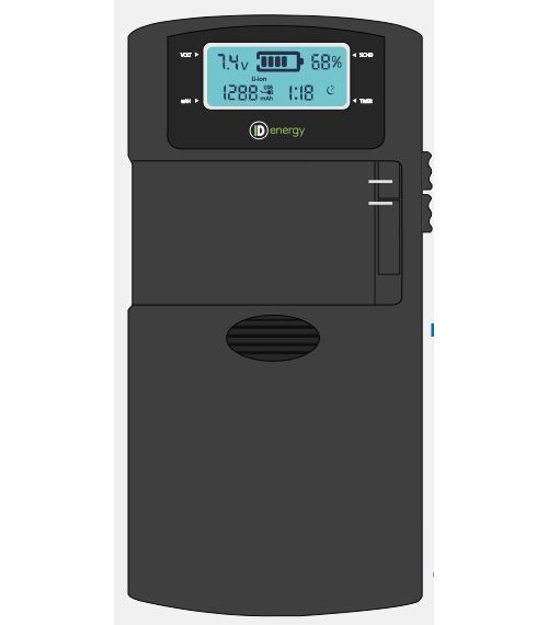 Chargeur de Batteries Li-ion ID Energy Travel II – Pour Appareils Photo et Smartphones