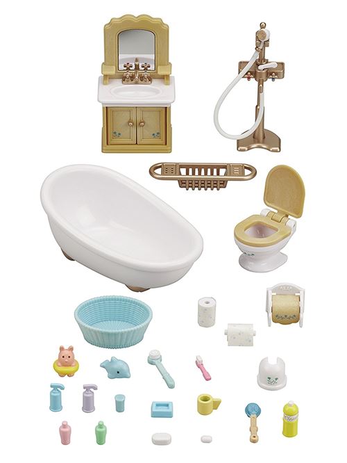 Sylvanian Family 5034 : Set salle de bain - Jeux et jouets Sylvanian Sylvanian Family 5034 : Set salle de bain - Jeux et jouets Sylvanian