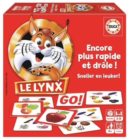 Jeu De Cartes Educa Le Lynx – Jeu D'observation À Emporter Partout Pour 2 Joueurs Et Plus - vue 3