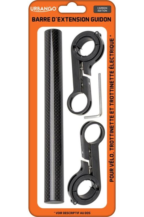 Barre D'extension De Guidon Pour Brompton - Noir - Aluminium 6061 - Réglable