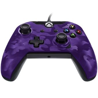 Manette filaire Pdp Camo Violet pour Xbox One /S /X / PC