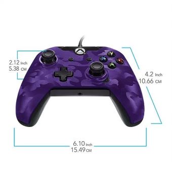 Manette filaire Pdp Camo Violet pour Xbox One /S /X / PC