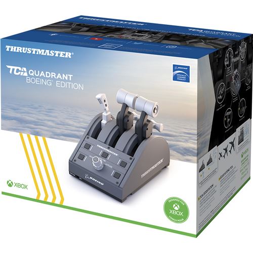 Commandes des Gaz Thrustmaster TCA Quadrant Boeing Edition Xbox et PC