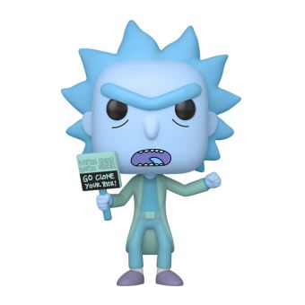 Funko Papa ! Dessins humoristiques : Rick et Morty - Hologramme Rick Clone 9 cm